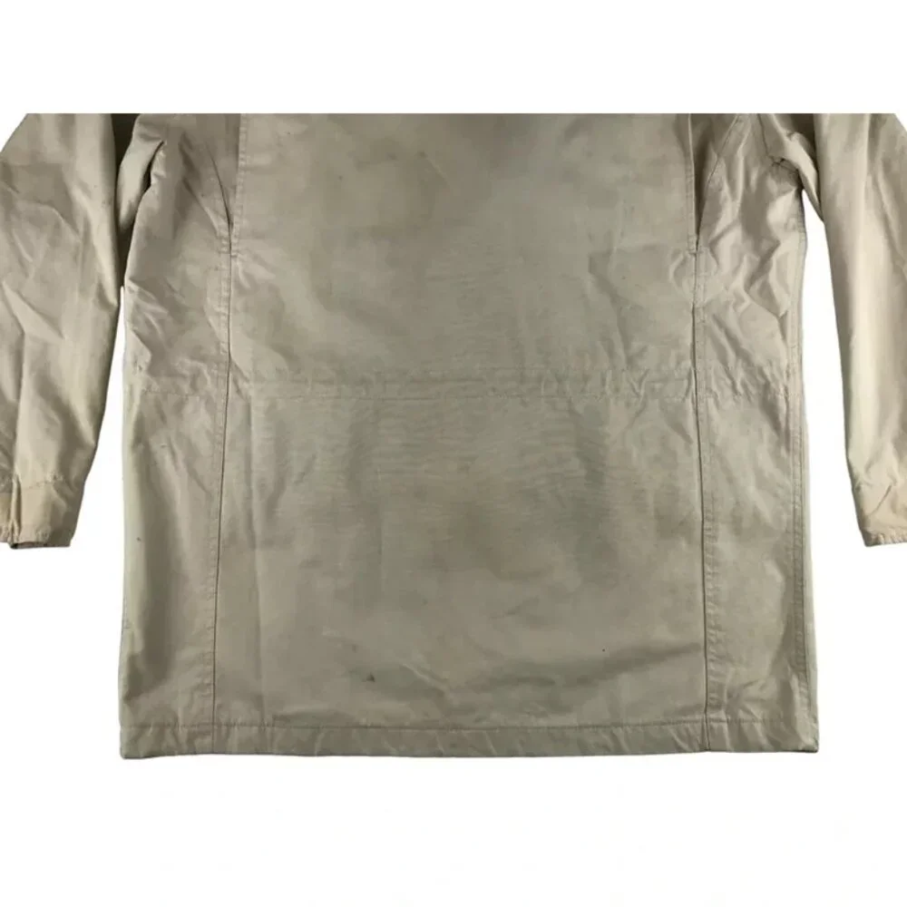 J.Crew Mens Beige 100% Cotton Long Sleeve Pockets Field Mechanic Jacket Size‎ S